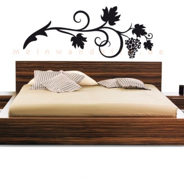 Wandtattoo Traube & Rebe