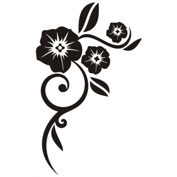 Wandtattoo Butterblume