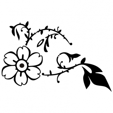 Wandtattoo Butterblume