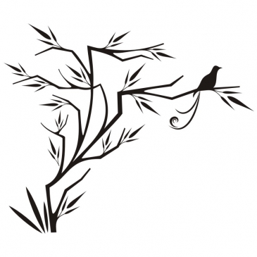 Wandtattoo Vogel mit Aussicht