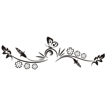Wandtattoo Asiatische Ranke