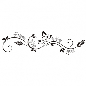Wandtattoo Schmetterlinge im Gras