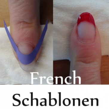 French und Manikre Schablonen  U-Form