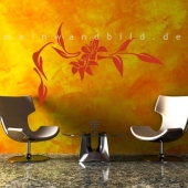 Wandtattoo Lilie im Herbst